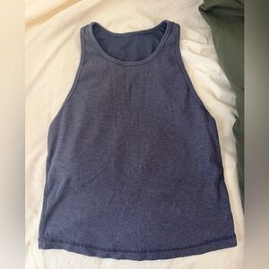 Vuori Purple Ribbed Tank Top
